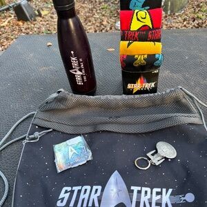 Star Trek Black and Gray Drawstring Bag Set